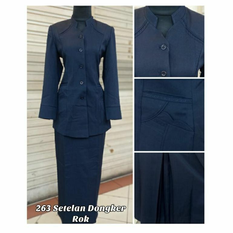 PROMOOO KEMBALI SETELAN BAJU SERAGAM KERJA BIRU DONGKER GURU WANITA KEREN  READY SET ROK & CELANA