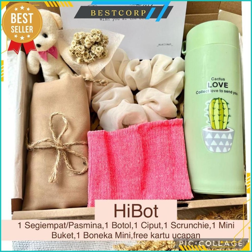 

[H.Bot] Hijab Hampers Kado Ulang Tahun Cewek Wanita Kerudung Hadiah Gift Box Wisuda Graduation Cod