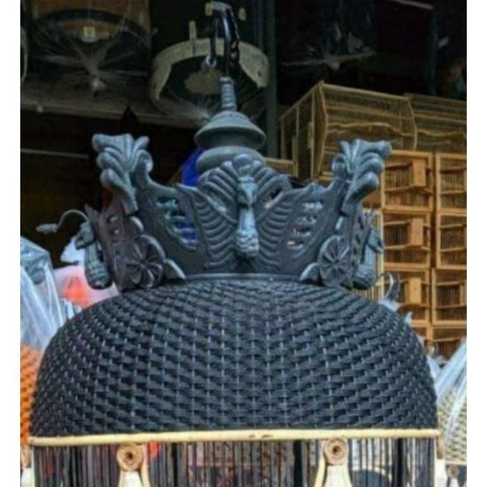 Mahkota Dan Kaki Sangkar Burung Perkutut Model Garuda / 1 Set (Cod)