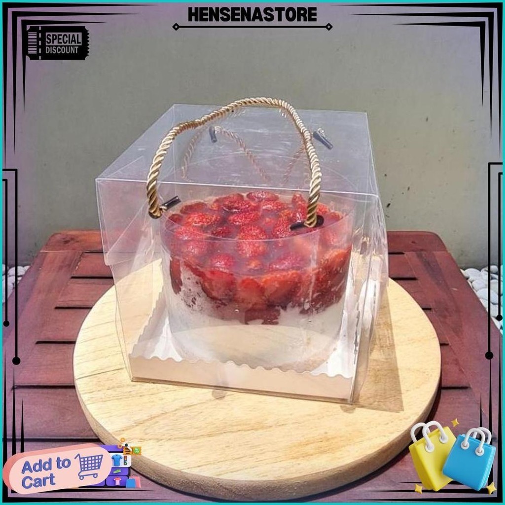 

Kotak Kue Mika / Box Mika Kotak / Box Mika Handle Tali / Box Kue Mika B Cod