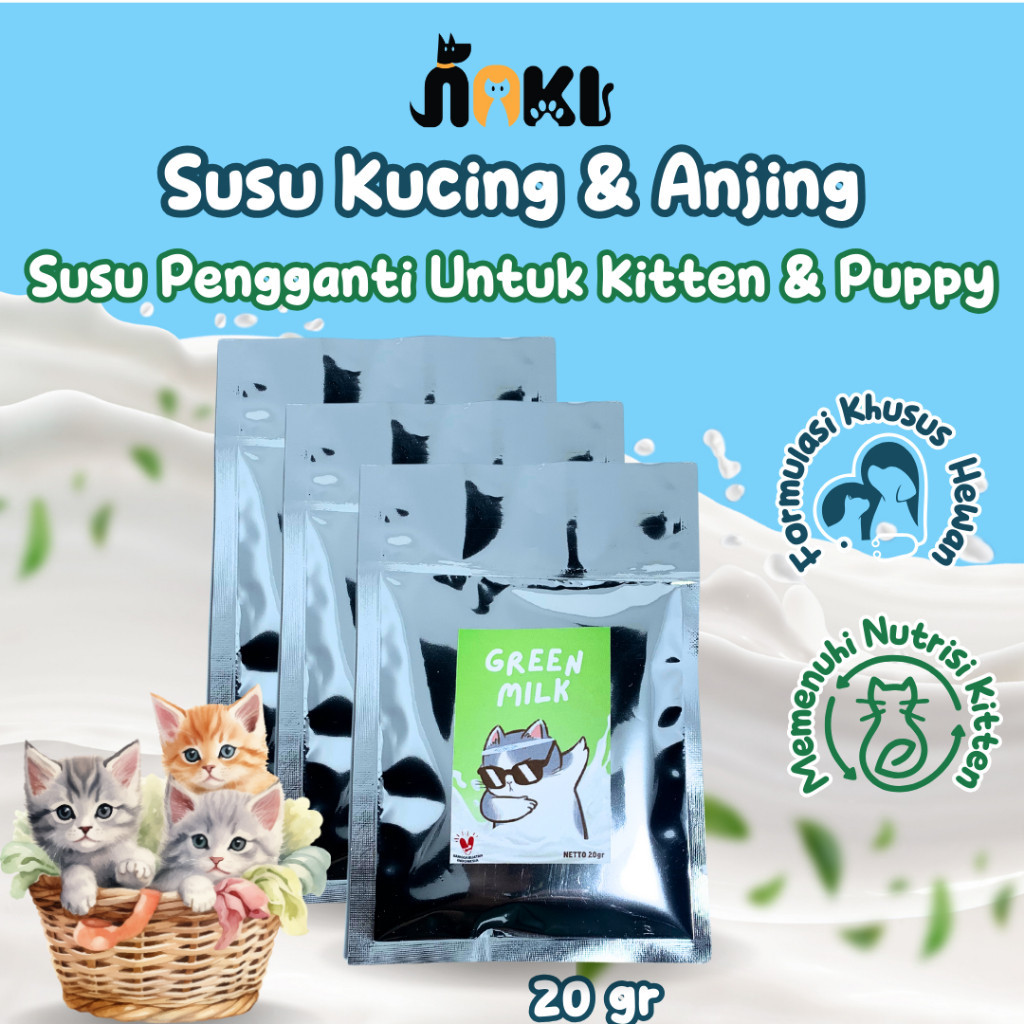 [GROSIR] CAT MILK SUSU KITTEN ANAK KUCING SACHET 20GRAM SUSU TINGGI NUTRISI UNTUK KUCING DAN ANJING 