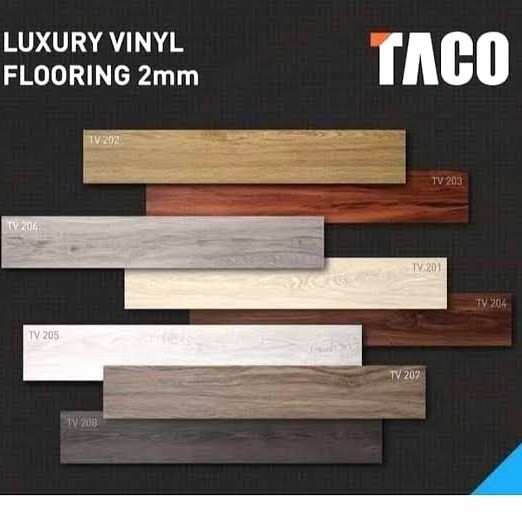 Vinyl taco flooring vinil lantai Taco 2mm lantai karet parket parquete