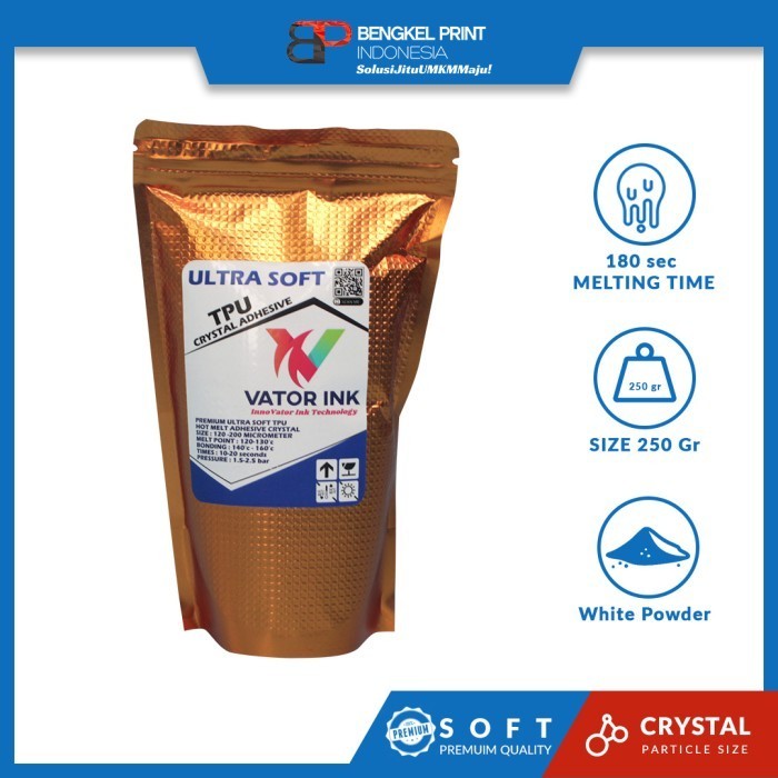 Hotmelt Powder Vator TPU Ultra Soft for DTF 250gr