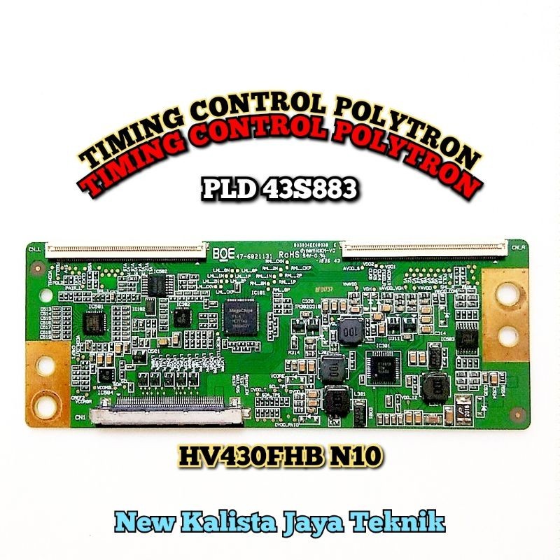 TCON TV POLYTRON PLD 43S883 ORIGINAL BOE HV430FHBN10 TCON PLD 43S883 TCON POLYTRON 43S883 TICON 43S8
