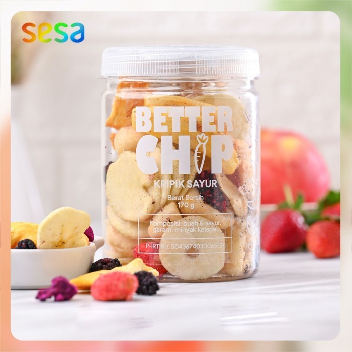 

PRODUK TERBATAS Better Chips Keripik Buah 170 G