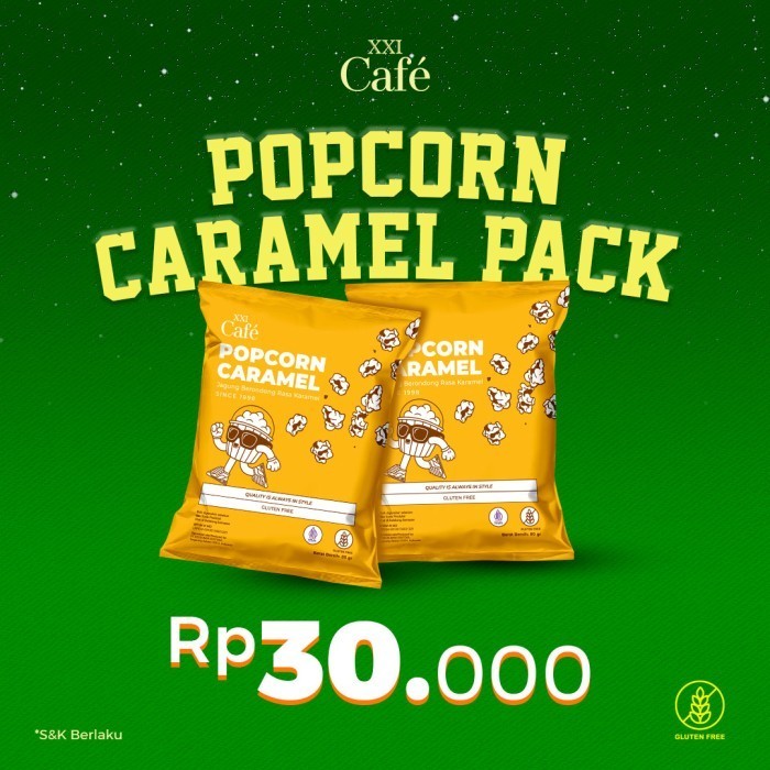 

GRATIS ONGKIR Popcorn Caramel Sachet XXI Cafe