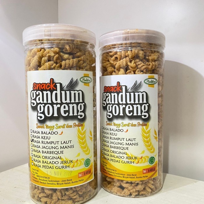 

TERLENGKAP Gandum Goreng 400 gram tabung