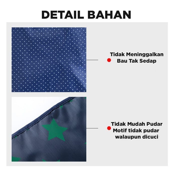 M6 Shopping Bag Lipat Motif / Kantong Belanja Lipat Motif / Tas Lipat SS