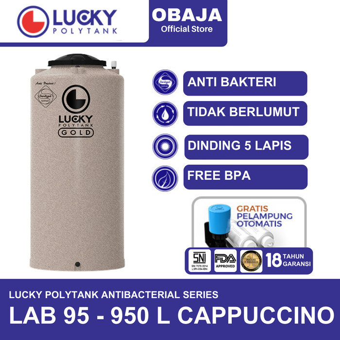 Lucky Polytank Toren / Tandon Air LAB 95 Lucky Polytank Cappucino