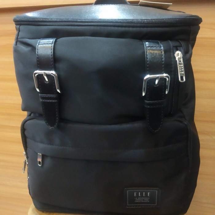 BACKPACK TAS RANSEL LAPTOP ELLE ORIGINAL AUTHENTIC HITAM