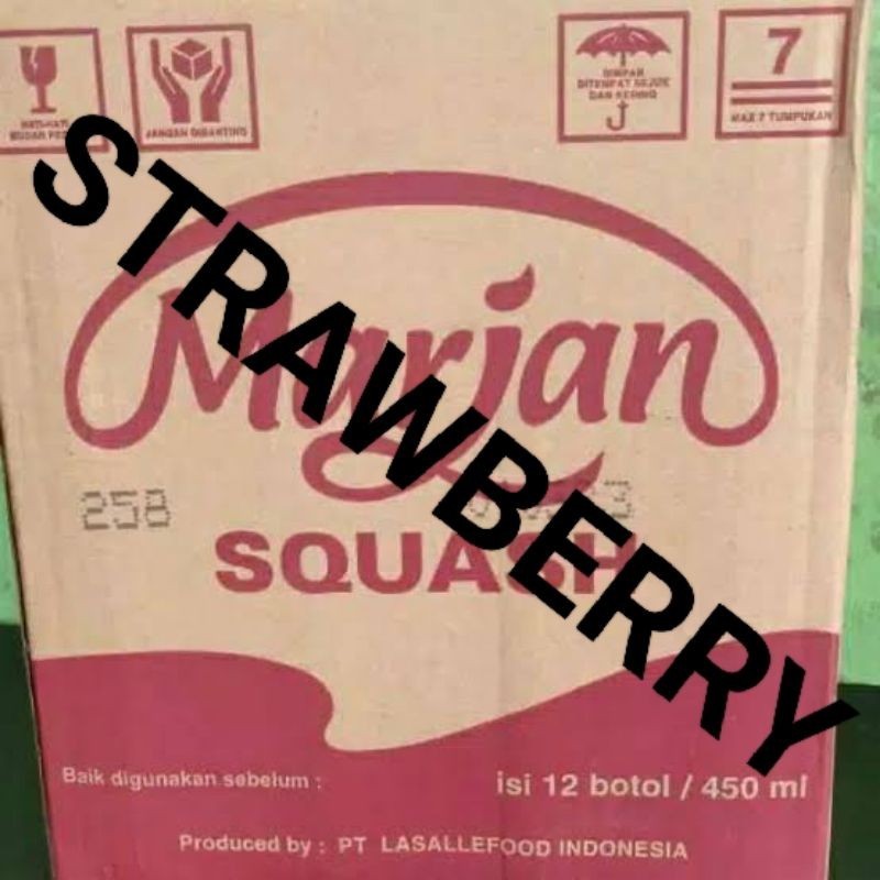 

Sirup Marjan Squash Strawberry Isi 12Pcs x 450Ml