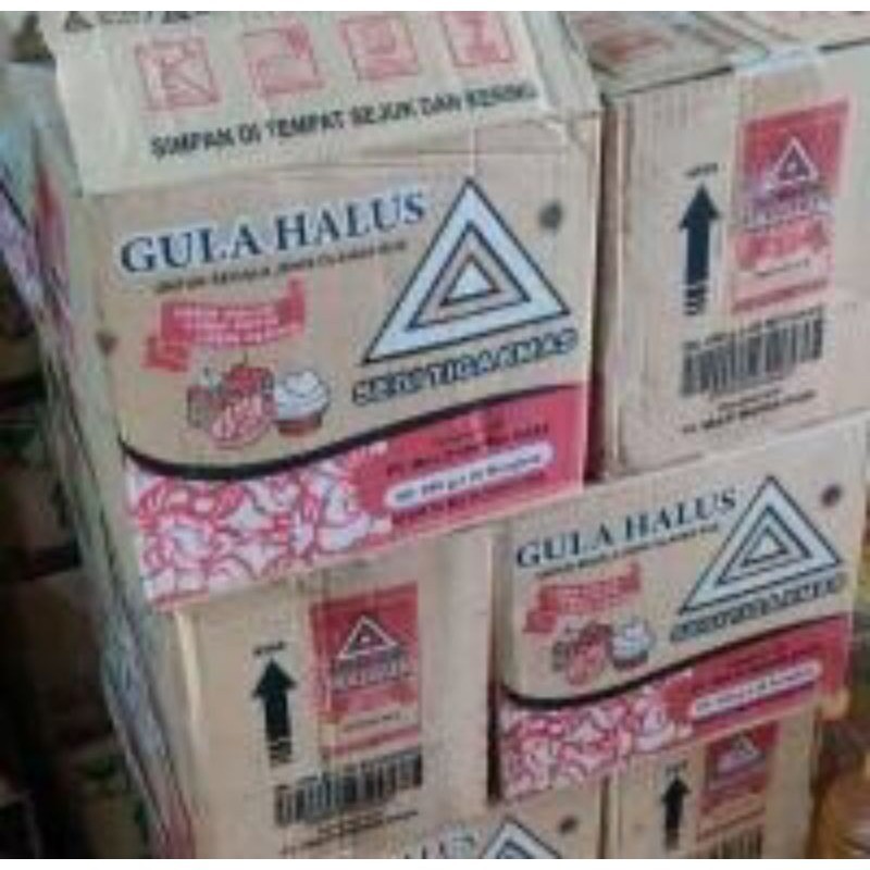 

Gula Halus Segitiga Mas Isi 20Pcs x 250Gr Khusus Cargo Dan Reguler