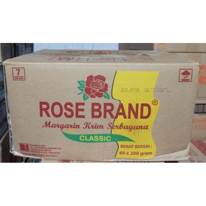 

Margarin Rose Brand 200gr X 60pcs PENGIRIMAN REGULER
