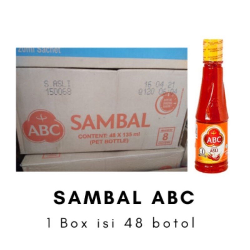 

Sambal ABC 135ml per dus (48botol)