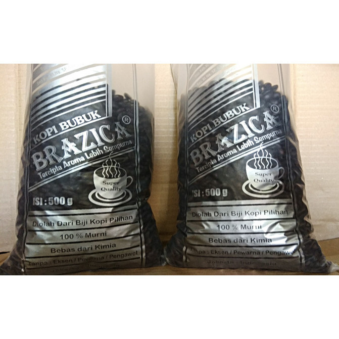 

Kopi Bubuk Robusta Lampung "Brazica" Kualitas Ekonomis 500 Gram