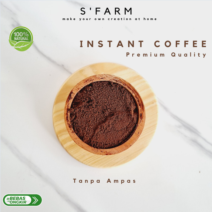 

Instant Coffee - Bubuk Kopi Instan Tanpa Ampas - Kemasan Jar