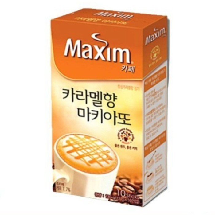 

Maxim Cafe Mocha Caramel Vanila Hazelnut Kopi Instant Coffee Korea