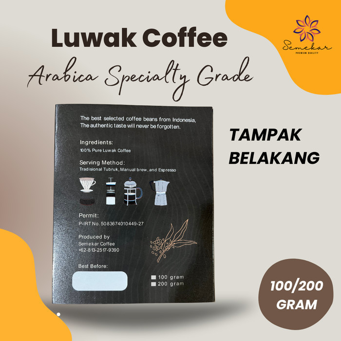 

Kopi Luwak Liar Coffee Arabica Specialty Hampers Kado Gift Box Set