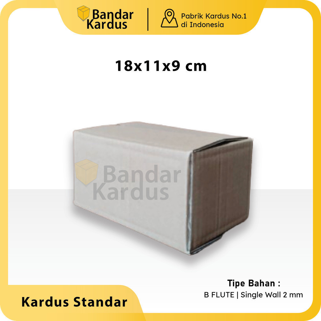 

Kardus Standar | Box Packing Multifungsi Uk 18x11x9 cm