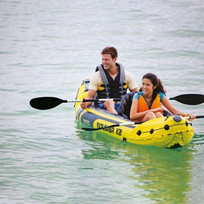 Inflatable Perahu Karet Intex K2 2 Orang Inflatable Rubber Boat Intex