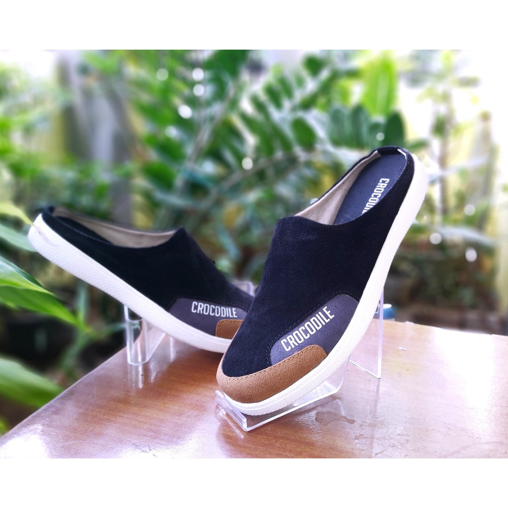 Promo Sepatu Selop Bustong Kerja Kulit Pria Terbaru 2022 Sepatu Formal Santai Slop Slip On Sandal Se
