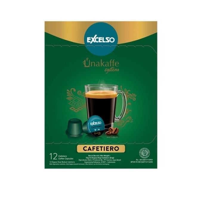 

Excelso Unakaffe Kopi Kapsul Cafetiero (1 Box 12 Capsule)