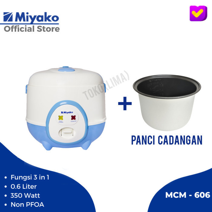 Rice Cooker / Magic Com Mini Kecil Miyako 606A [0,6 L]