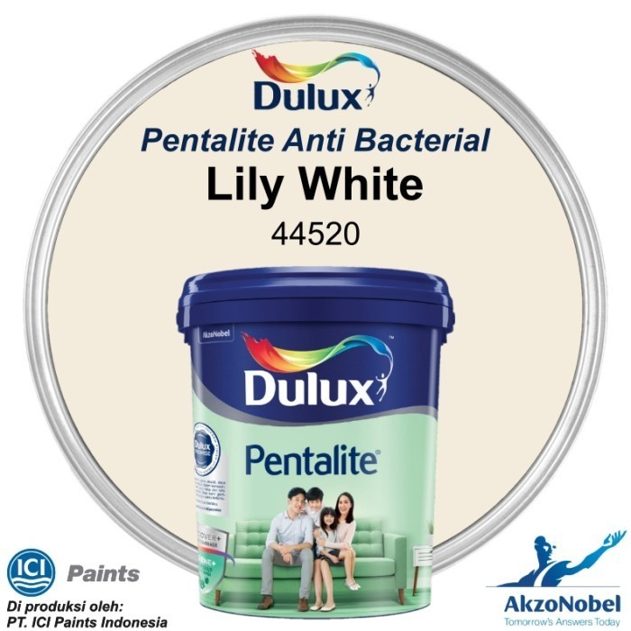 Stok Terbatas Cat Dulux Pentalite 2.5 Lt - Lily White 44520