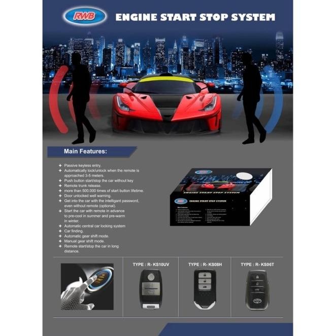 Engine Start Stop Button System (Keyless Entry) Oem Honda Rwb