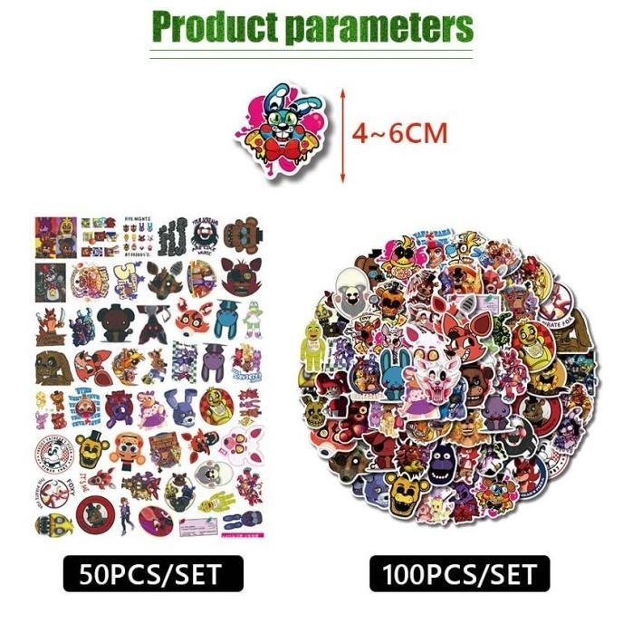 

Premium Stiker Pack Sticker Five Nights At Freddy's Waterproof High Quality