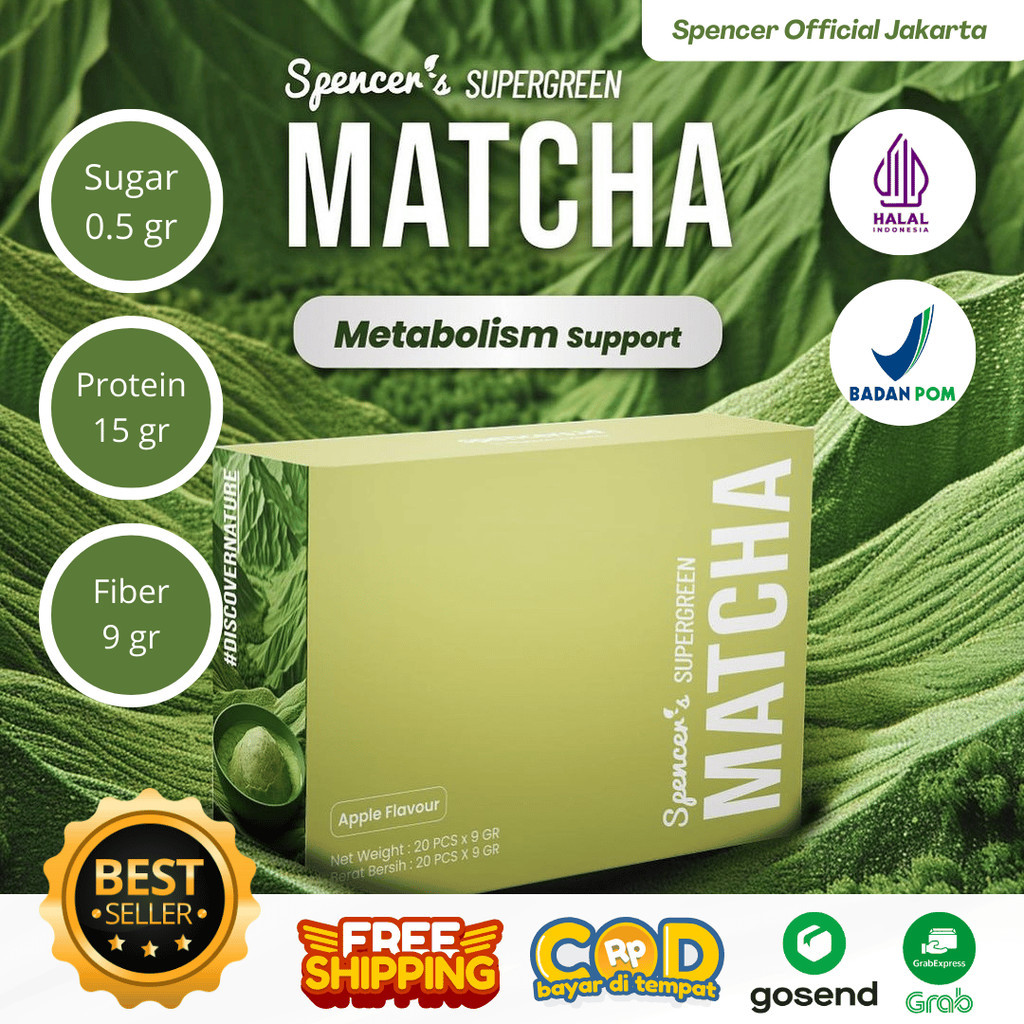 

PROMO GRATIS 1 HADIAH - MATCHA Spencer's Mealblend 1 Pouch Multigrain Meal Replacement Official Shop Solusi Langsing