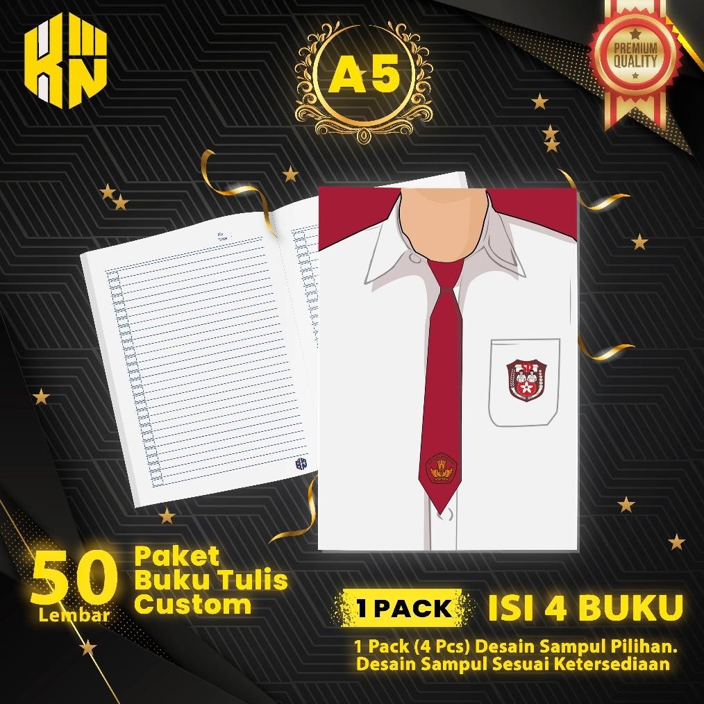 

Ken.Ind - Buku Tulis Sekolah Tema Seragam Sekolah Tk, Sd, Smp, Smk, Mi, Mts, Dll. Bisa Request Seragam Lainnya. Bergaris 50 Lembar Isi 4 Buku/ Buku Tulis Anime/ Buku Aesthetic/ Buku Catatan (Order Sebelum Ketinggalan)