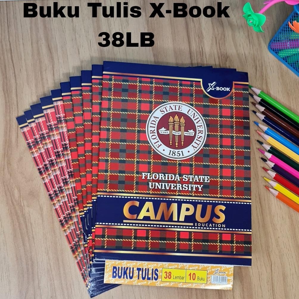 

Sos Buku Tulis X-Book Kwarto/Kecil 38 Lembar(10Bk) / Buku Catatan / Buku Sekolah Bergaris (Lagi Rame)