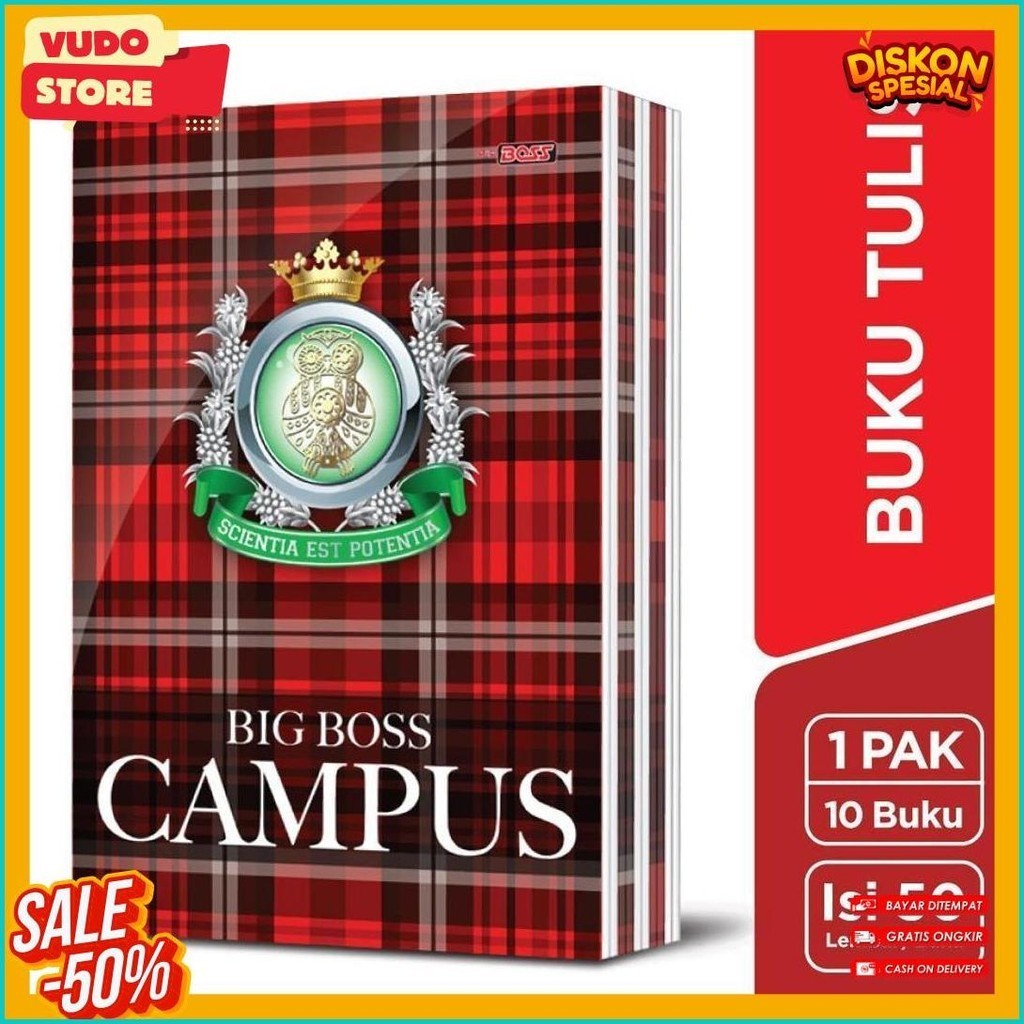 

[ Pack ] Buku Tulis Big Boss Campus 50 Lembar | 36 Lembar | 42 Lembar | Buku Tulis Bigboss (Cod)