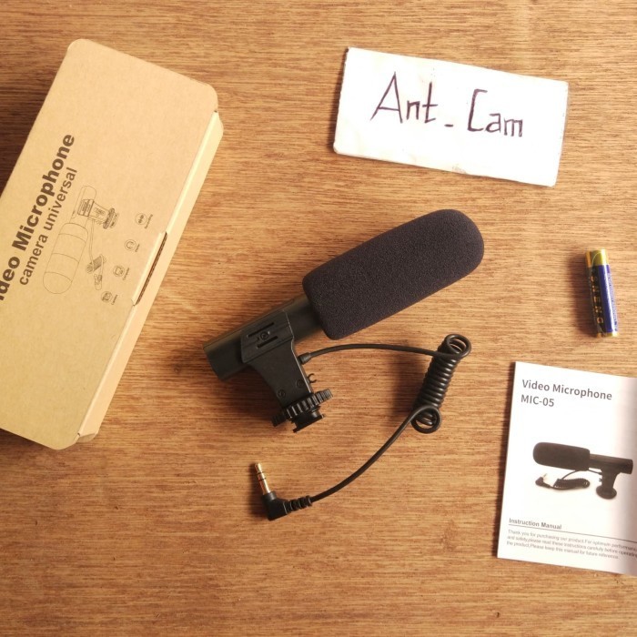 Mic Shot Gun External Vlog Youtube Kamera Canon Nikon Sony Fujifilm