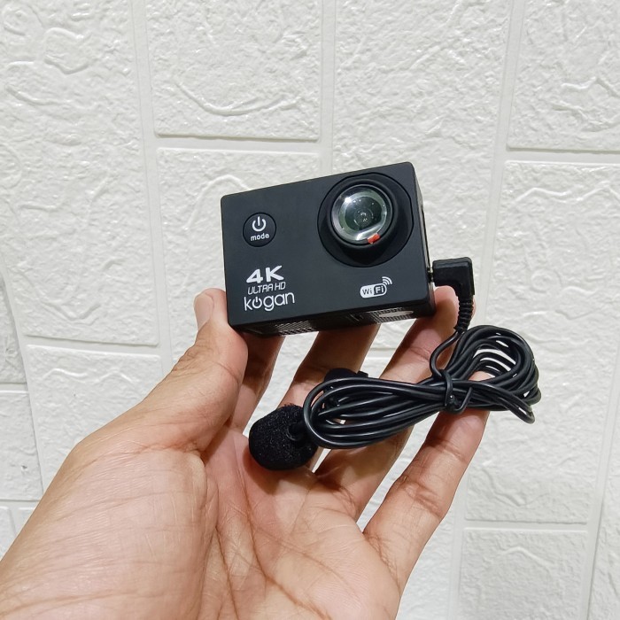 Action Camera 4K Full Hd Wifi Support Mic External Motovlog Kogan 4K