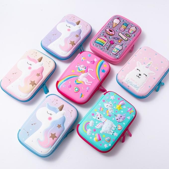 

KOTAK PENSIL Karakter 3D HARDTOP Tempat pensil Timbul Anak Cewe TK/SD