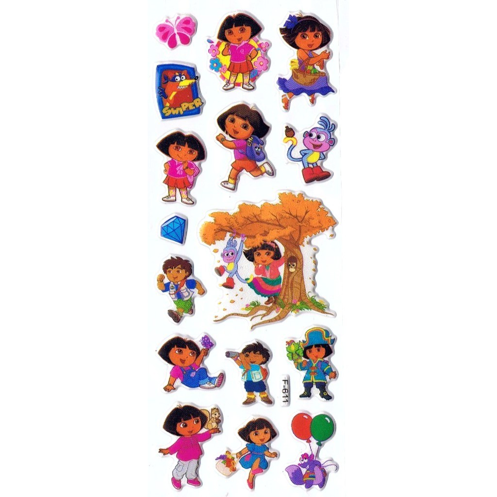 

SK394 Sticker Stiker Penghargaan Motivasi Anak Foam Emboss Dora
