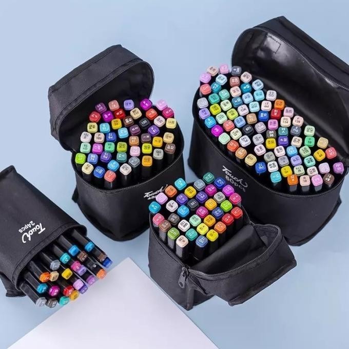 

Sarila New Spidol Dua Sisi Beragam Warna Touch Marker Alcohol Based Gambar