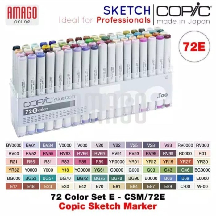 

Sarila Spidol Warna Copic Sketch Marker - 72E Set E