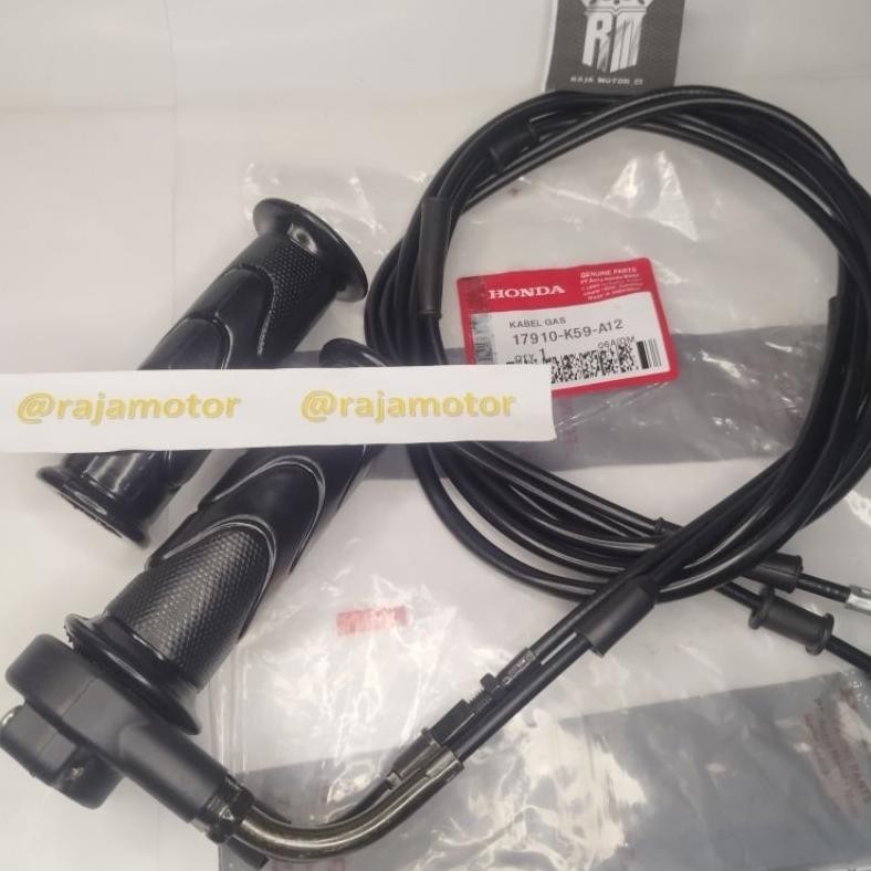 Gf21 1 Set Paket Kabel Rumah Gas K59 Handgrip Handpad Slongsong Gas Vario 150 Vario 125 New Led High