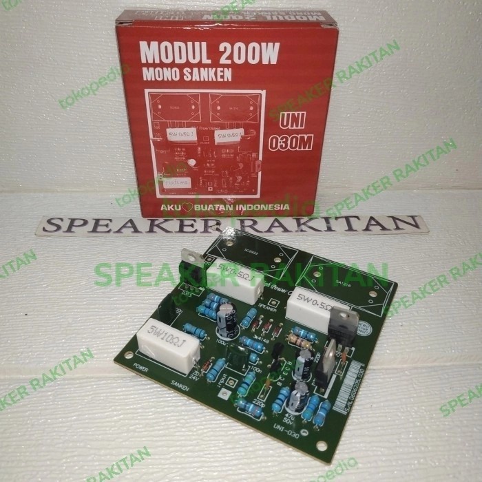 Terlaris!! Kit Driver Power Amplifier Mono 200Watt Sanken Uni 030M
