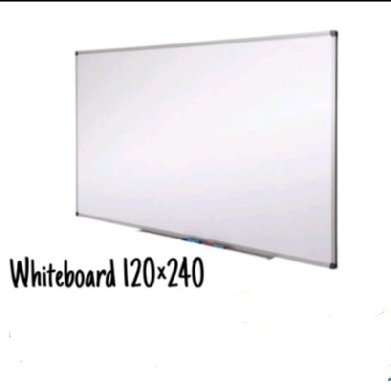 

whiteboard single face (gantung)papan tulis 120x240