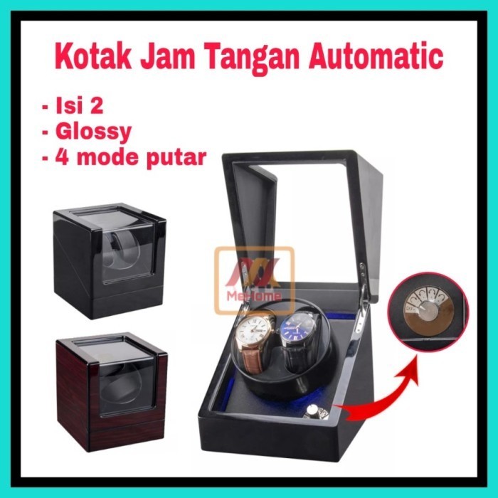 

Ns - Kotak Jam Tangan Otomatis 2 Slot Automatic Box Watchwinder Bwa-1