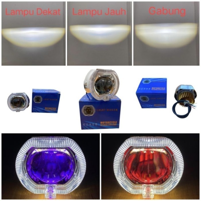 Ready Lampu Projie Biled ala ala kw Projie ala ala Biled 2.5 Inch Devil & An