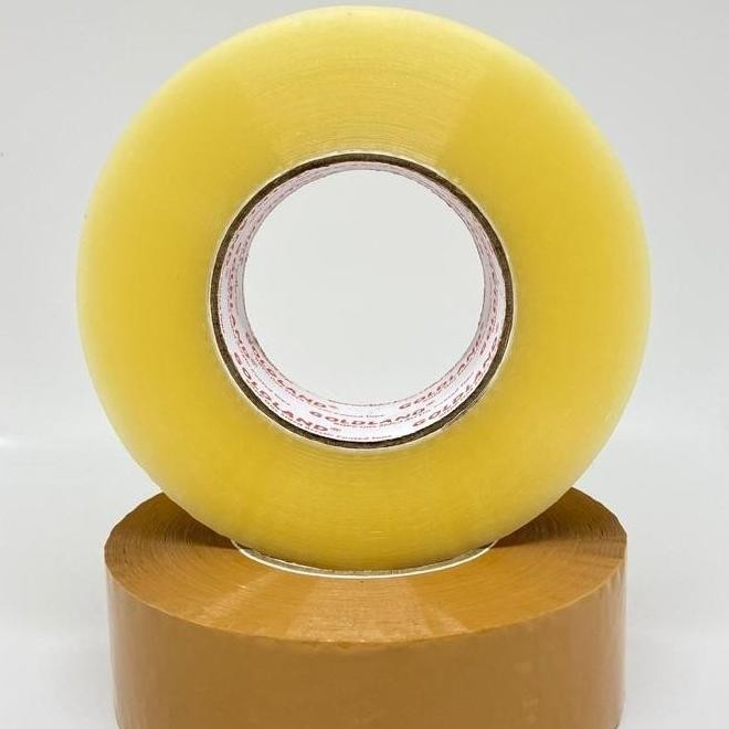 

BEBAS ONGKIR - (DUS CARGO) Lakban Bening & Coklat 45mm x 300 Meter Lakban Jumbo - J