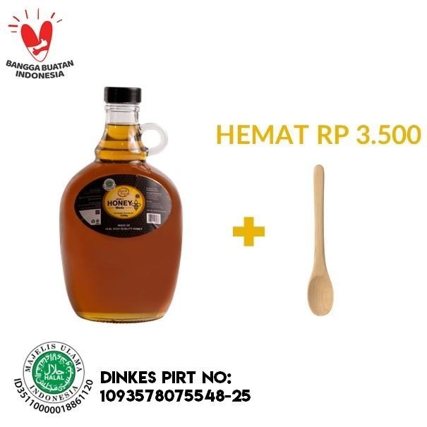 

[FREE SENDOK KAYU 17cm] Quick Fresh Honey / Madu 2250gr (Antique)