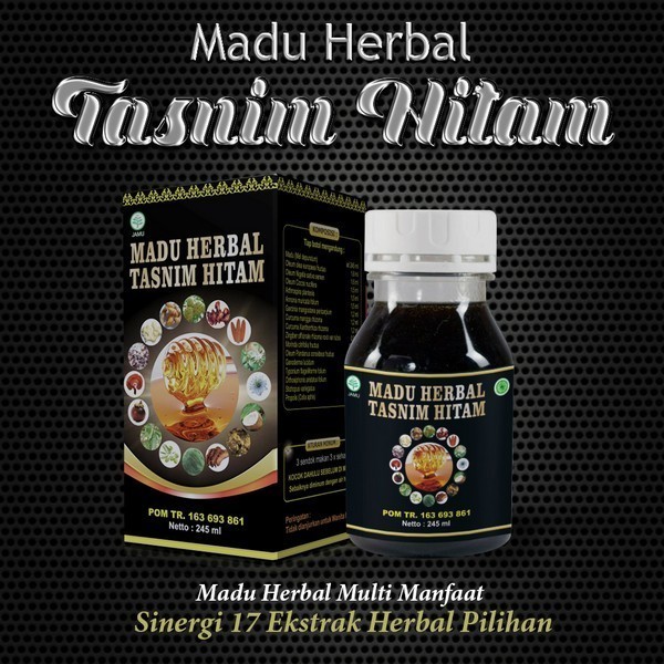 

Madu Herbal Tasnim Hitam Multi Manfaat 17in1 - Madu Hitam Plus 17in1