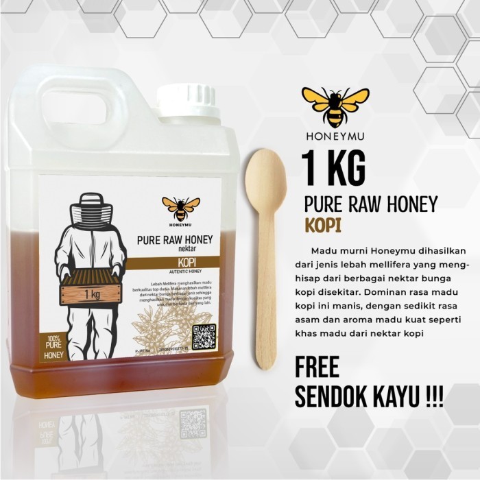 

Madu Murni Asli Honeymu Nektar Bunga Kopi 1Kg