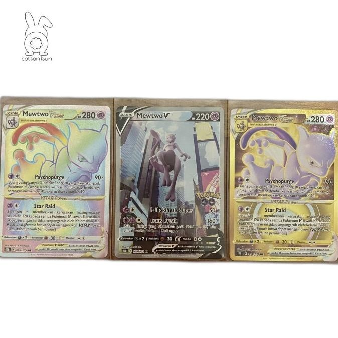 MEWTWO V VSTAR SR HR UR AA POKEMON TCG INDONESIA S10B ALTERNATE ART HARGA KHUSUS